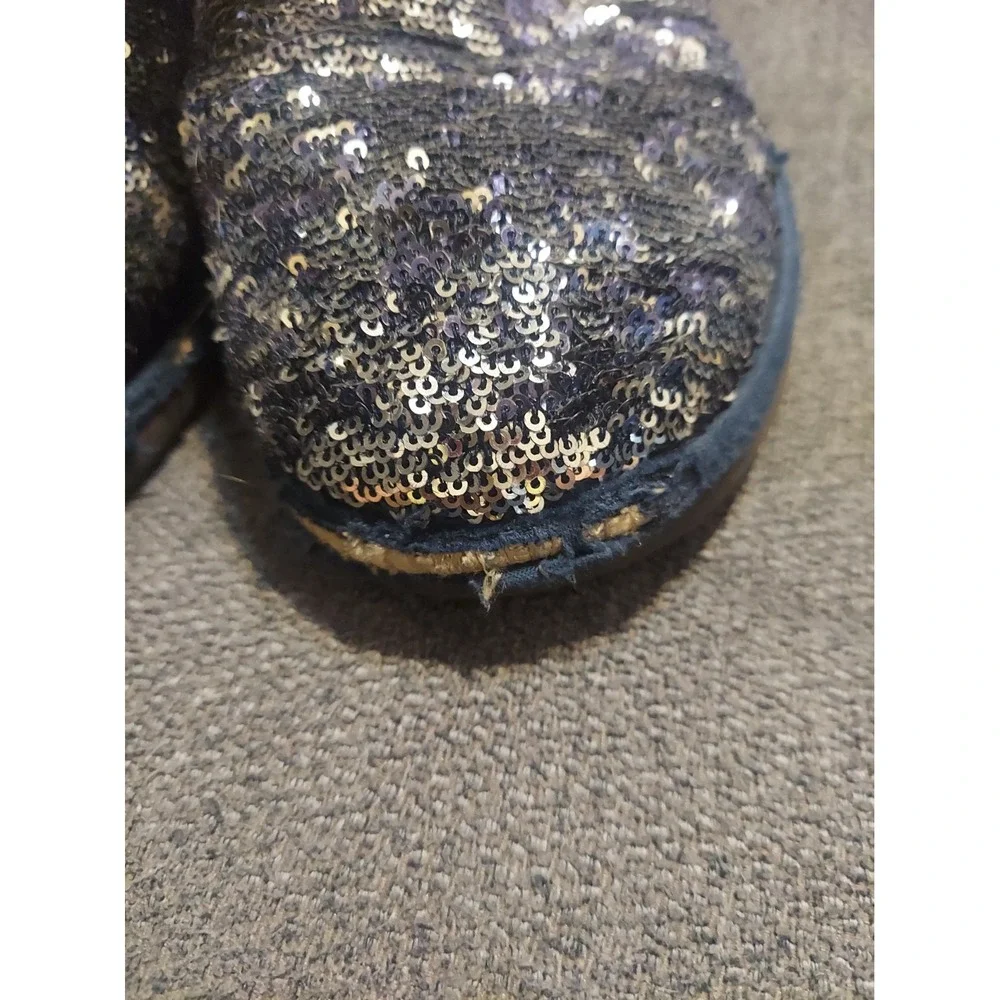 Ugg Blue Sequin Wintet Boots Size 9 Y2K ***read Description*** Sheepskin Fur